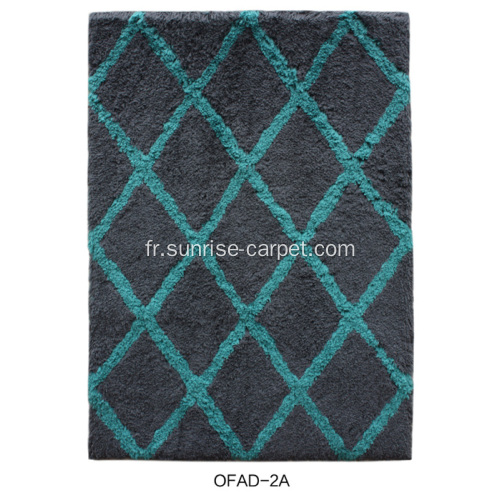 Tapis Shaggy avec design marocain